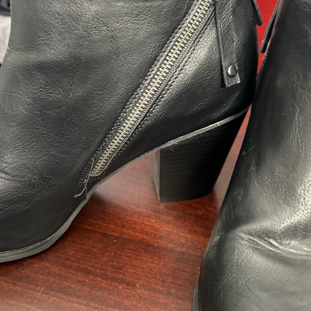 Black Booties from Torrid size 11 WIDE